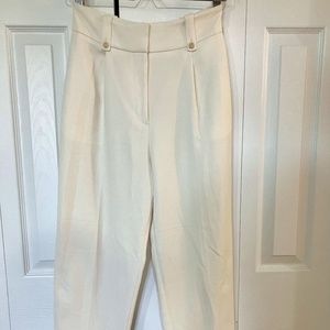 H&M White Ankle-Length Pants